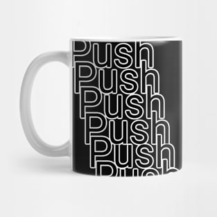 Simple typography t-shirt Mug